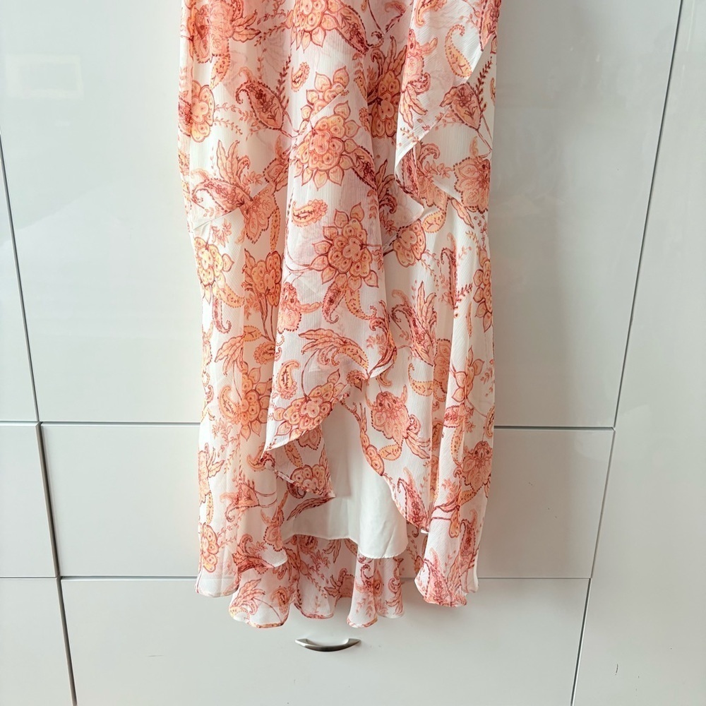Express Floral Paisley Ruffle Midi Dress - Picture 5 of 10